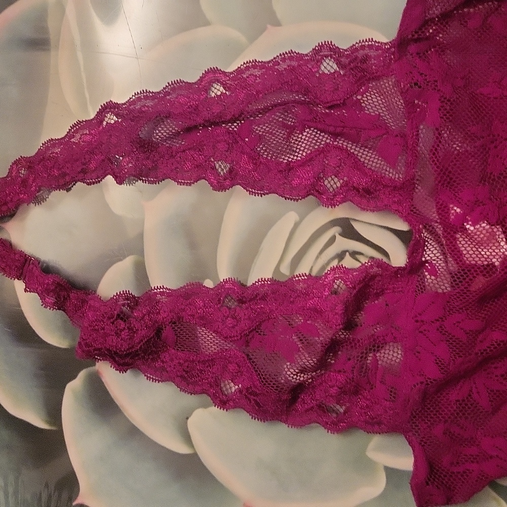Victoria's Secret Lace Teddy Halter Top Teddy Lingerie Small - Picture 6 of 10